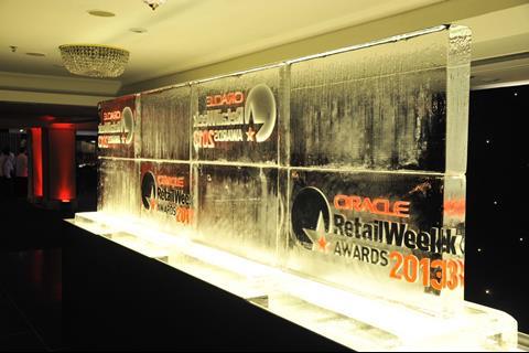 The Oracle Retail Week Awards 2013 ice sculpture